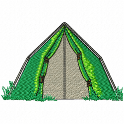 Camping Embroidery Design 9